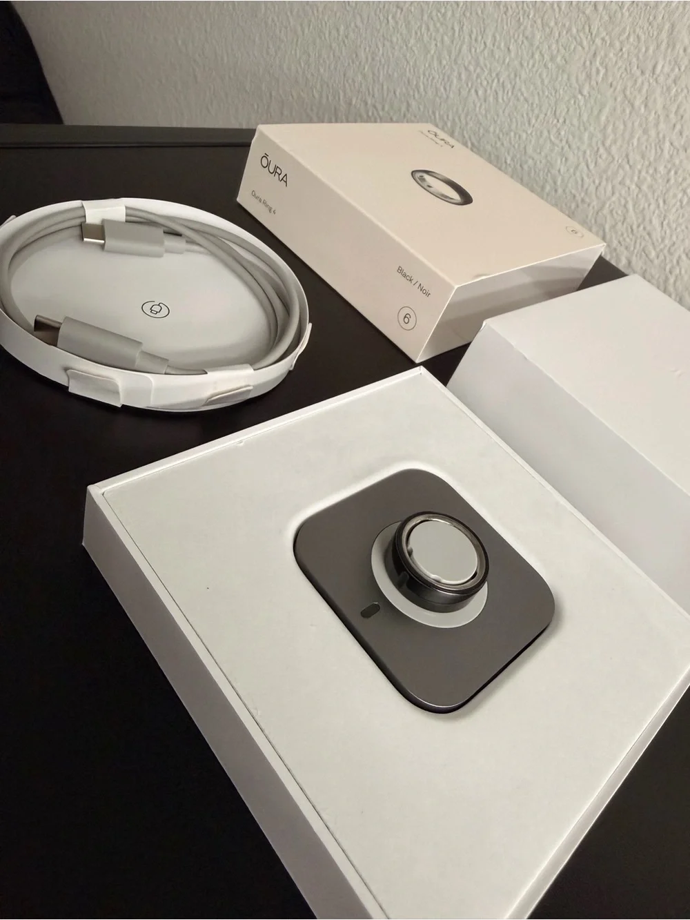 Oura Ring Gen 4 Black Size 6 | Fully Functional